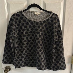 Black and White Polka Dot Sweater